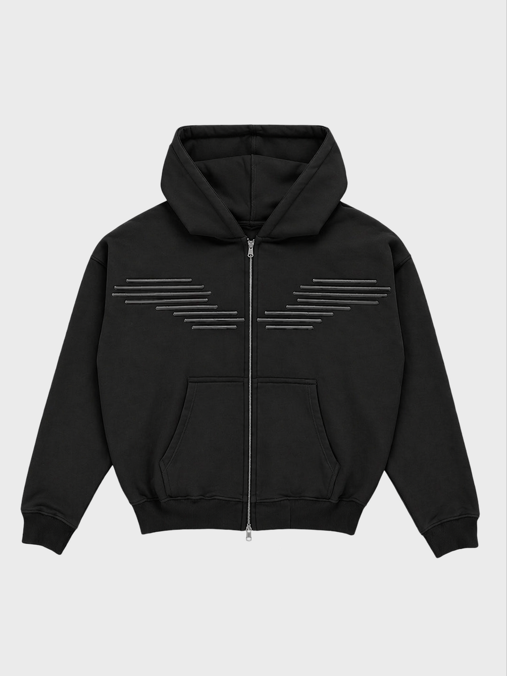 wings zip-up hoodie