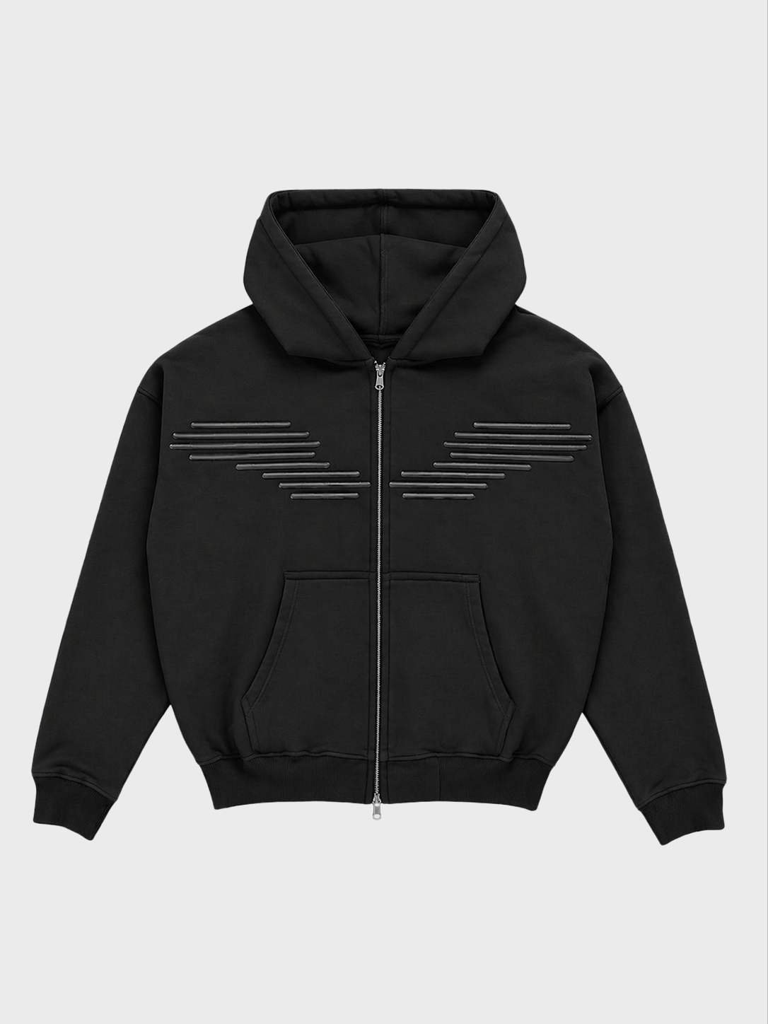 wings zip-up hoodie